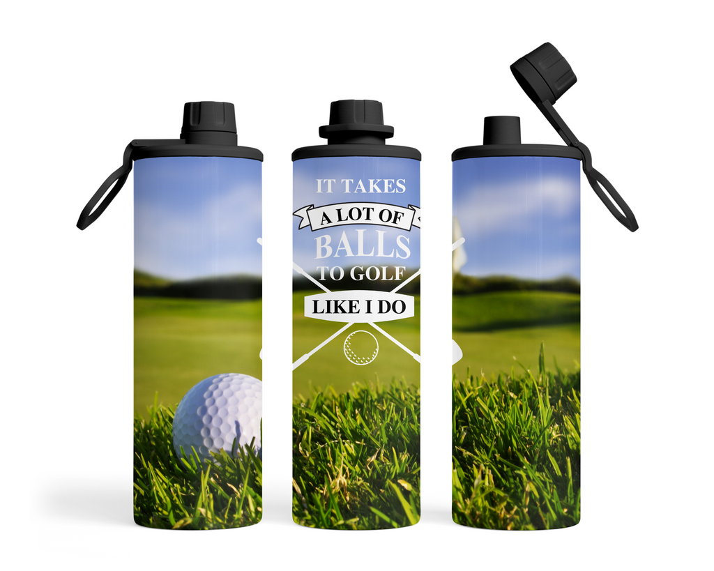 Golfing motivation flask