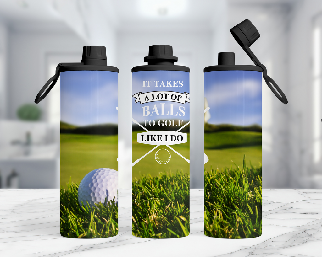 Golfing motivation flask