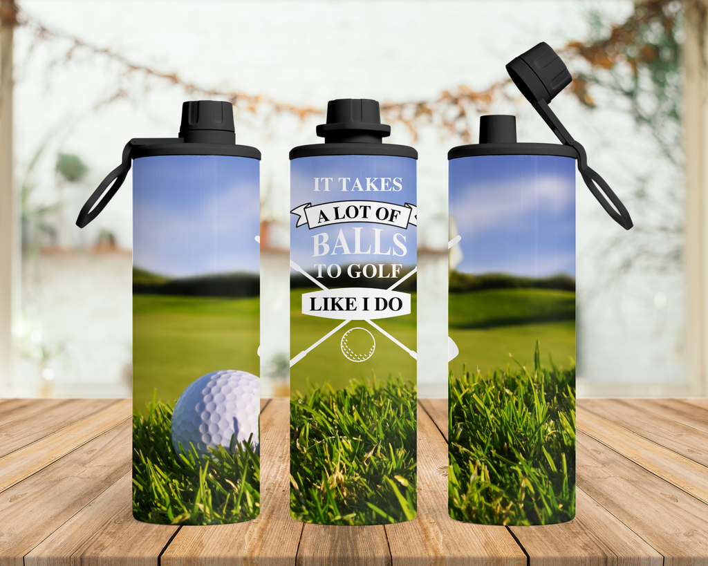 Golfing motivation flask