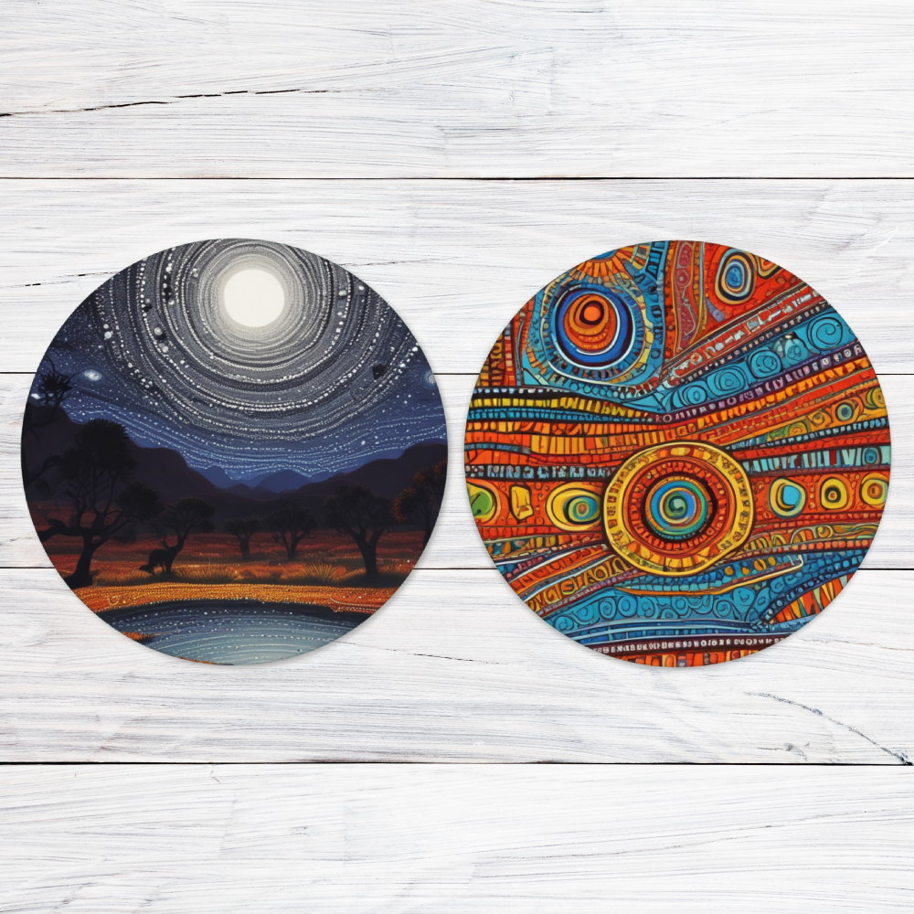 Australian Art Inspired Coasters