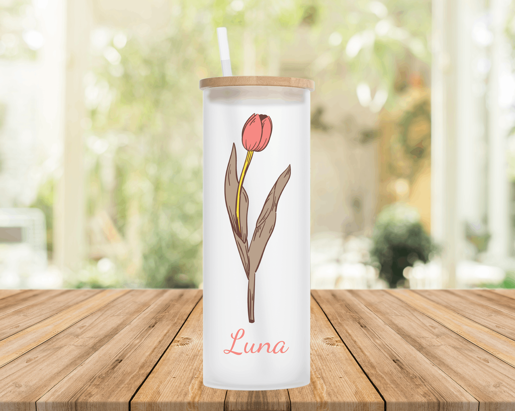 Elegant frosted tumbler