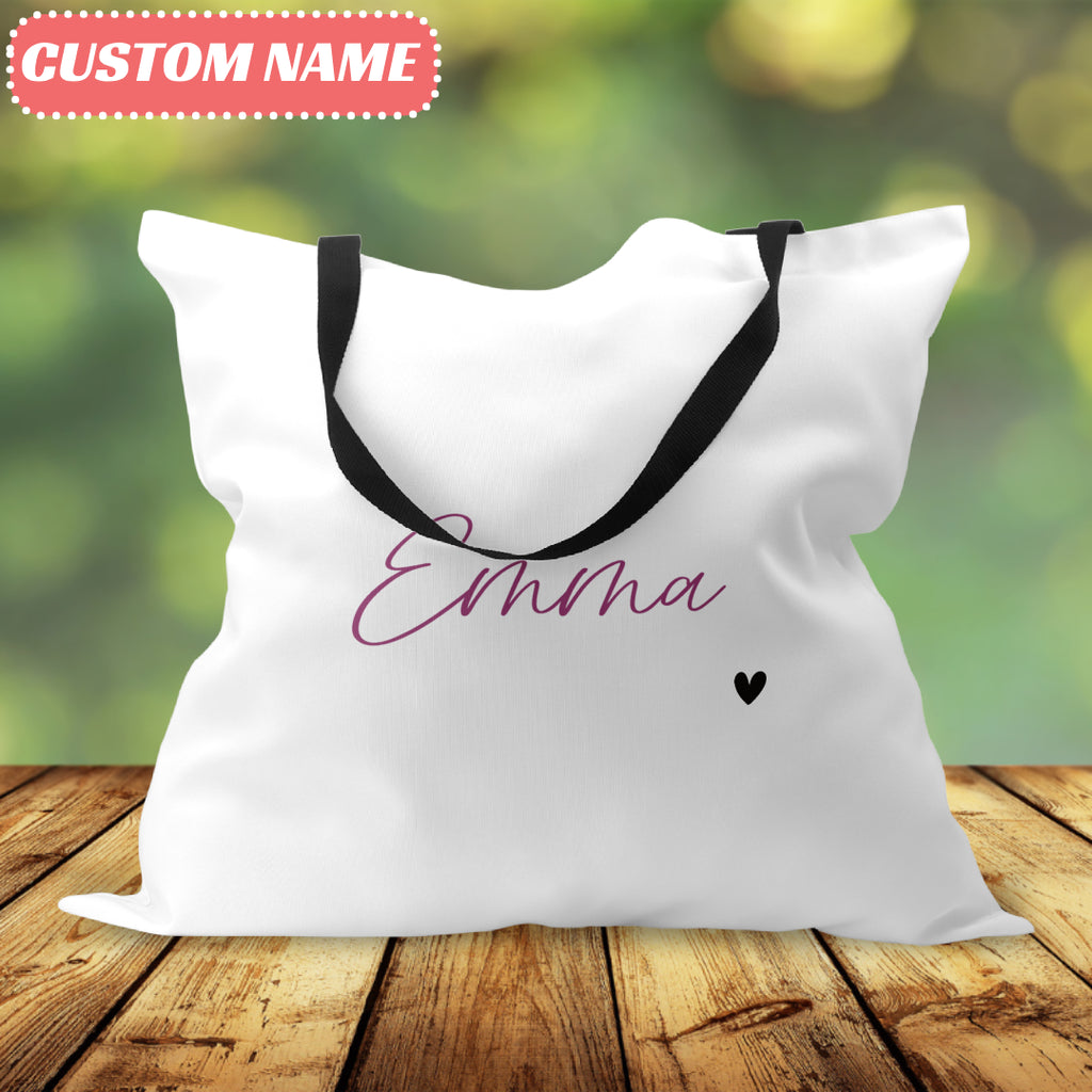 Custom message tote bag