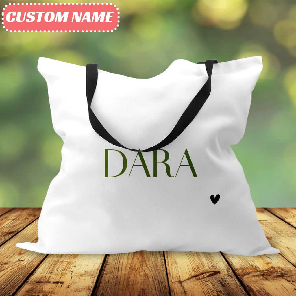 Custom message tote bag