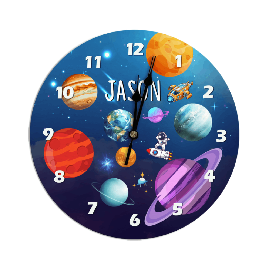 Personalized Space Wall Clock