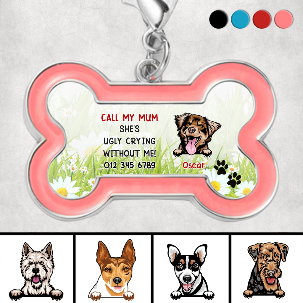 label realm dog mum dog dad - call