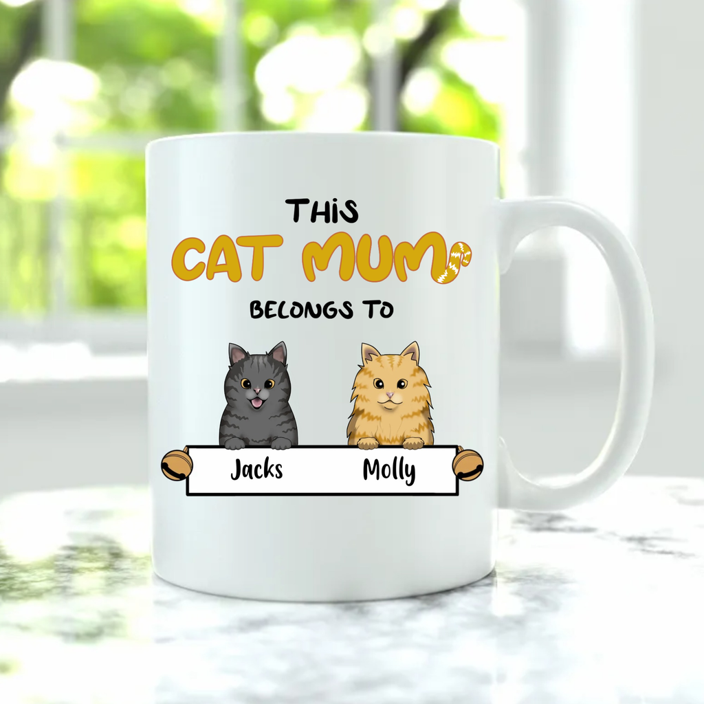 Label Realm Cat Mum Personalised Mug