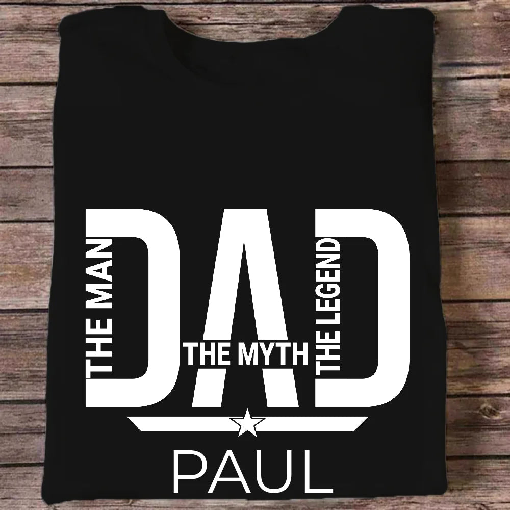 Personalized Men's T-Shirt - "The Man The Myth The Legend"