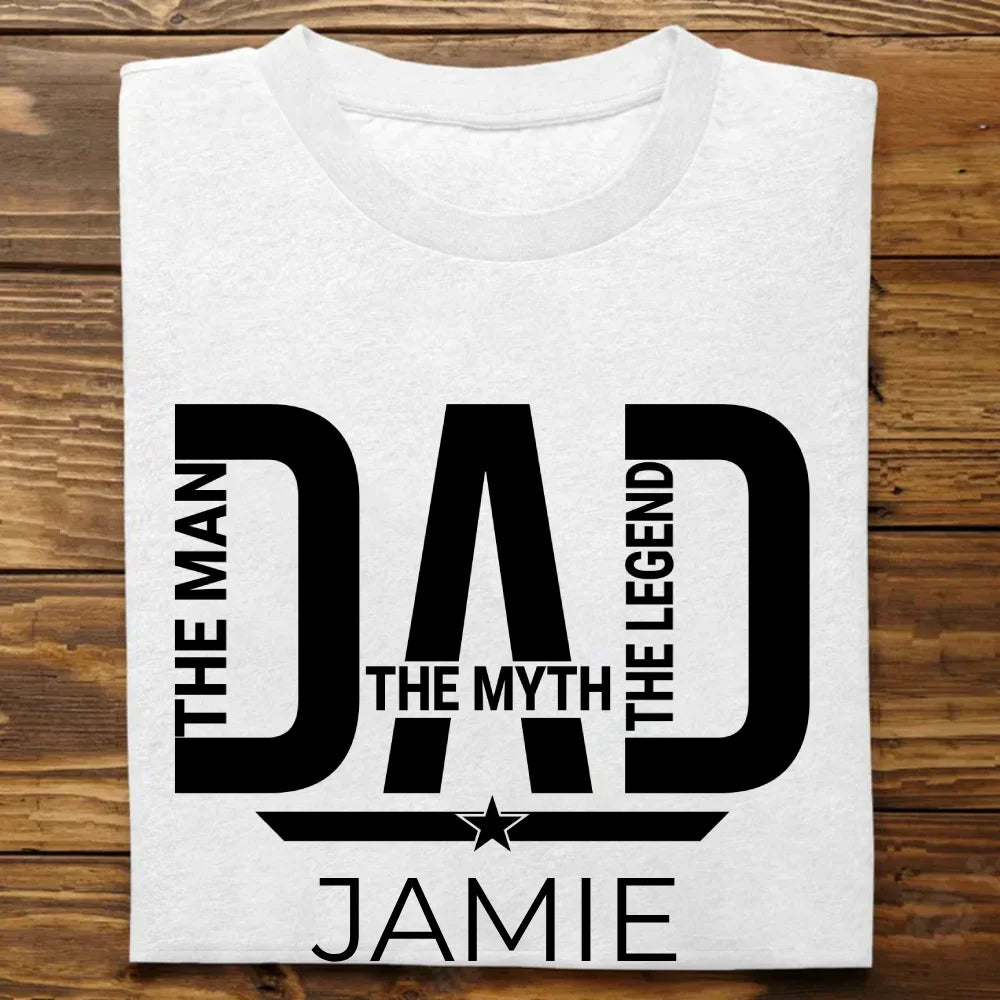 Personalized Men's T-Shirt - "The Man The Myth The Legend"