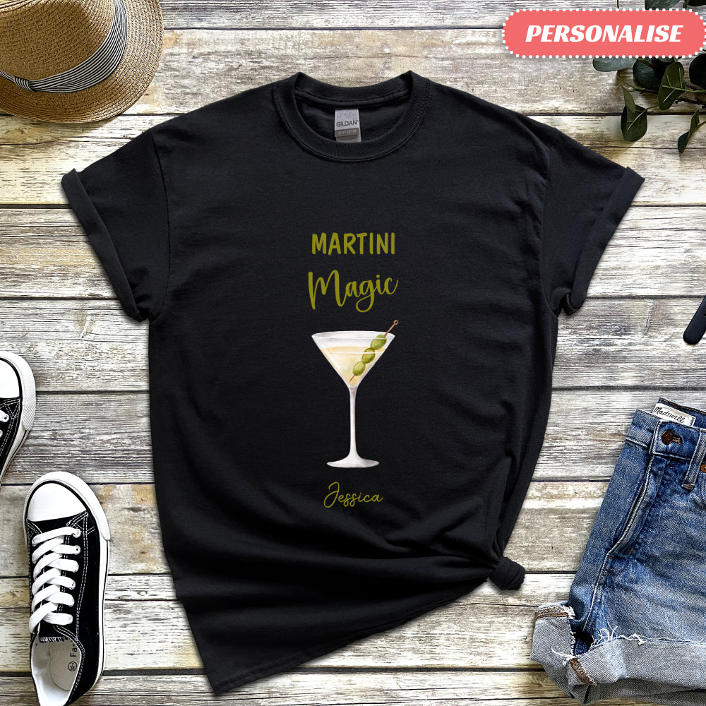 Label Realm Martini Personalised Women T-Shirt